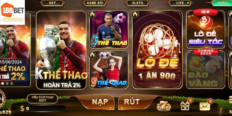 Sảnh trò chơi đa dạng